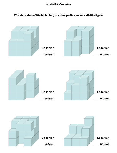 Übungsblatt Geometrie Klasse 4 Grundschule