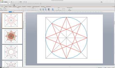 Achtecke mit Powerpoint nachzeichnen