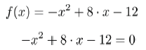 Beispielgleichung für die pq-Formel