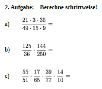 Bruchrechnung: Brüche multiplizieren