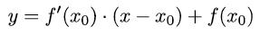Formel der Tangentengleichung