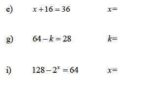 Einfache Gleichungen lösen mit den Matheaufgabenblatt
