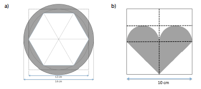 Berechnung des Flächeninhalts von Kreisformen