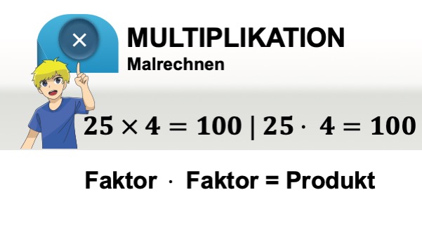 Grundrechenarten Begriffe Multiplikation