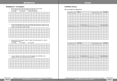 Multiplikation und Division in Klasse 4