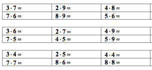 Multiplizieren Matheaufgaben Klasse 2 Einmaleins Zum Ausdrucken