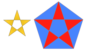 Pentagramm Fünfeck konstruieren
