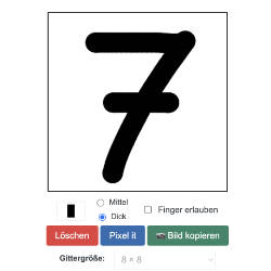 Freihandzeichnung in ein Pixelbild umwandeln
