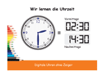 Uhrzeit lernen mit der Uhr: Digital