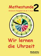 Uhrzeit lernen Arbeitsblatt Kasse 2