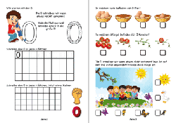 Wir lernen die Zahl Null 0 zu schreiben
