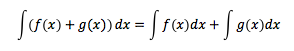 Summenregel der Integralrechnung
