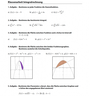 klassenarbeit-integralrechnung