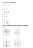 Arbeitsblatt Bruchrechnung