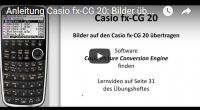 Casio FX-CG 20 BIlder übertragen