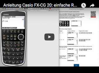 Casio FX-CG 20: Rechenaufgaben lösen
