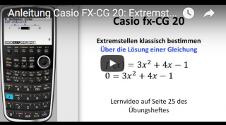 Casio FX-CG 20 Extremstellen bestimmen