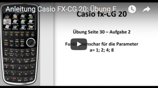 Casio FX-CG 20 Anwendungsaufgabe Funktionenschar