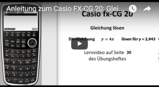 Casio FX-CG 20 Gleichung lösen
