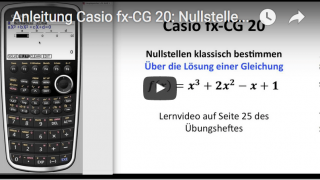 Casio FX-CG 20 Nullstellen bestimmen