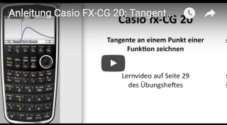 Casio FX-CG 20: Tangente anlegen