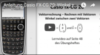 Casio FX-CG 20: Winkel zwischen Vektoren berechnen