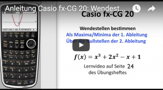 Casio FX-CG 20 Wendestellen