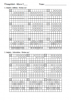 Arbeitsblatt Einstieg in Klasse 5 am Gymnasium oder an der Realschule