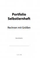 Portfolio Größen Deckblatt