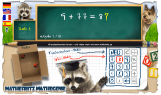 Kopfrechnentrainer und Lernspiele von Mathefritz