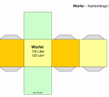 Würfel Kantenlänge 5 cm