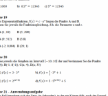 Arbeitsblatt Potenzen und Exponentialfunktion