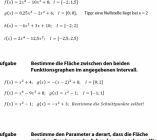 Flächenberechnung zwischen Funktionsgraphen