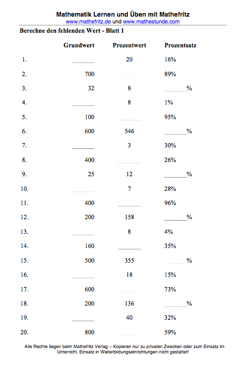 bruch aufgaben klasse 6 pdf